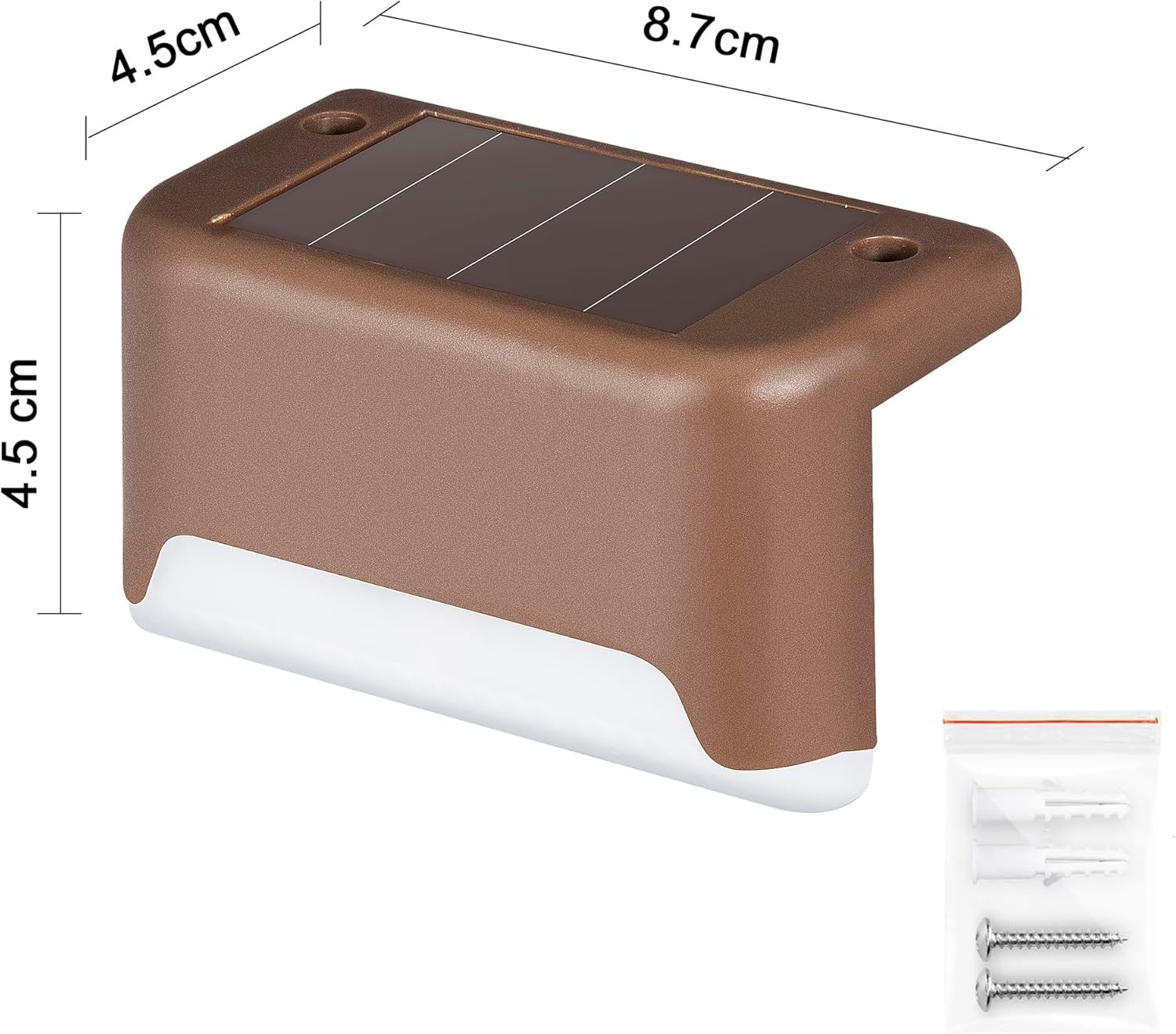 SOLPEX 16 Pack Solar Deck Lights Outdoor Waterproof Step Fence