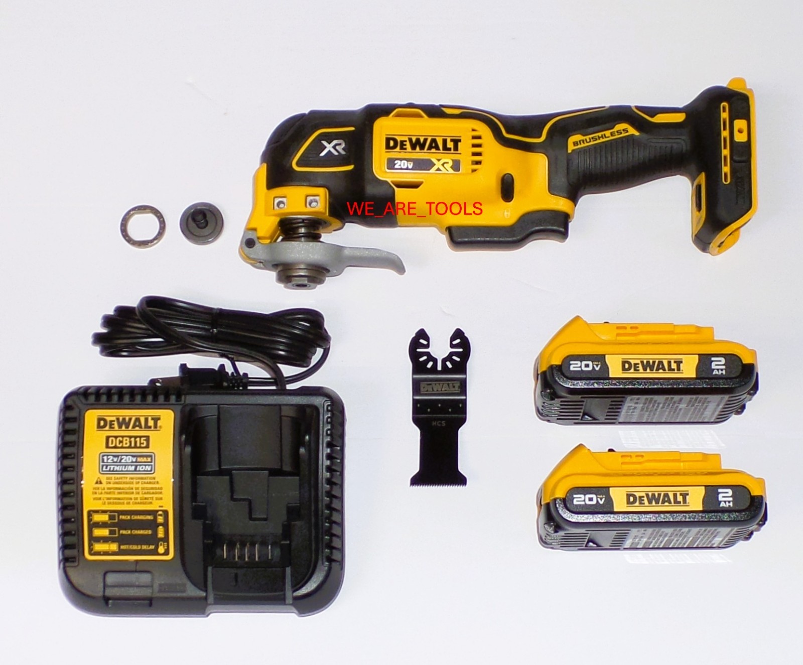 Dewalt DCS356 20V Oscillating MultiTool,  2) DCB203 Batteries, Charger, 1 Blades