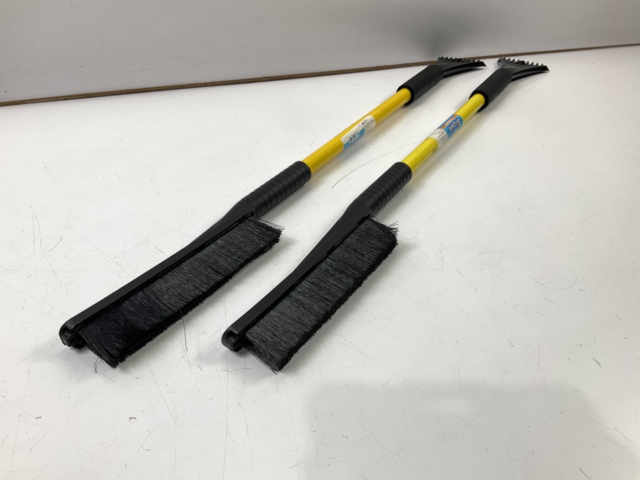 (2) Hopkins 13781 35" BLIZZARD Car Windshield Snow Brush Ice Scraper - YELLOW