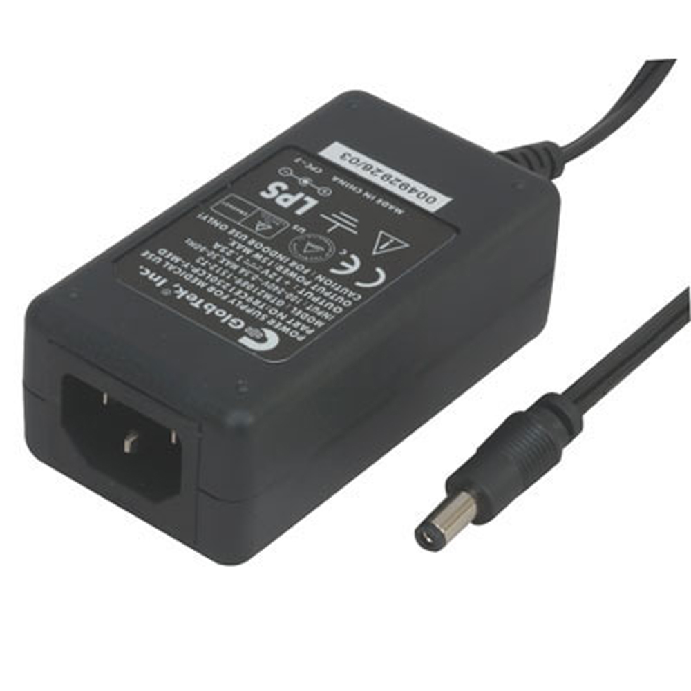 Globtek TR9CE1250LCP-Y-MED(R) Power Supply Table Top Medical 15 Watt 12VDC@1.25A