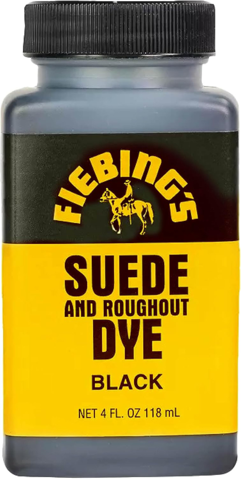 Black Suede Dye (4 Oz) - Recolor, Brighten & Restore Suede & Roughout Leather Sh