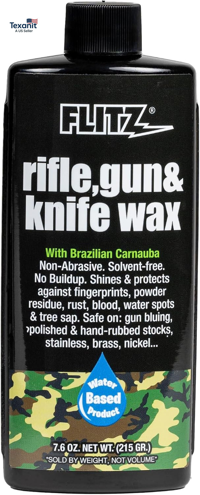 Rifle, Gun, Knife Wax - 7.6Oz Bottle of Usa-Made, Premium Beeswax & Carnauba Wax