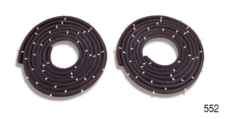 1955-1957 Chevy Door Weatherstrip Seals with Clips, Sedan & Wagon, 1955-1957 Che