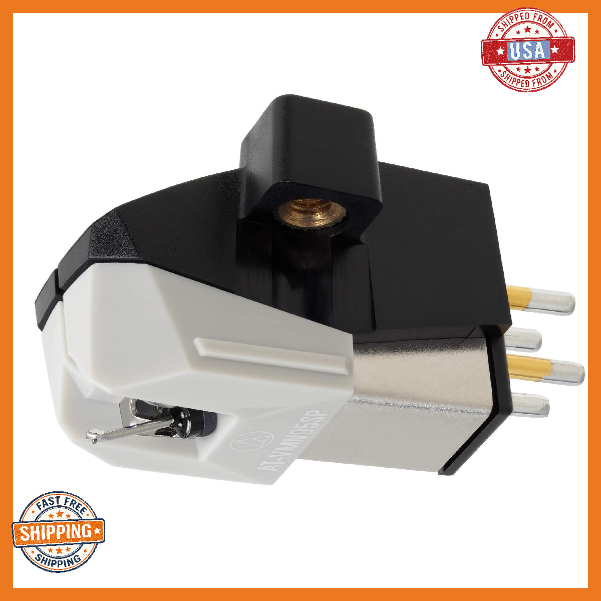 Audio-Technica AT-VM95SP Dual Mono 78 RPM Turntable Cartridge Gray