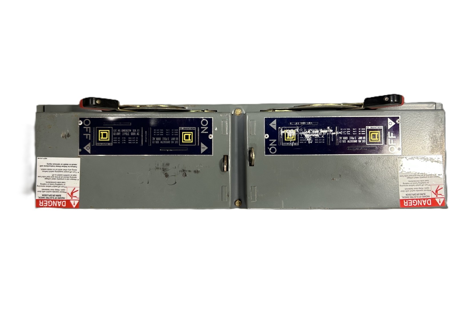 Square D QMB362TW Ser E1 Fusible Panelboard Switch 60A 3Pole 600VAC