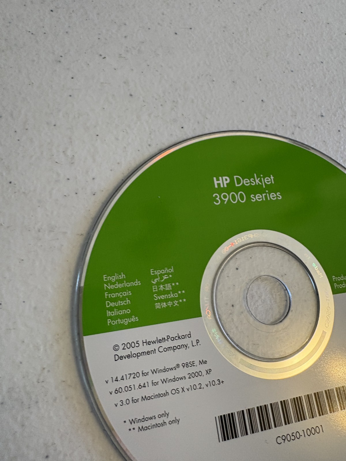 HP Deskjet 3900 Series Printer Driver Software CD Windows 98SE ME 2000 XP Mac OS