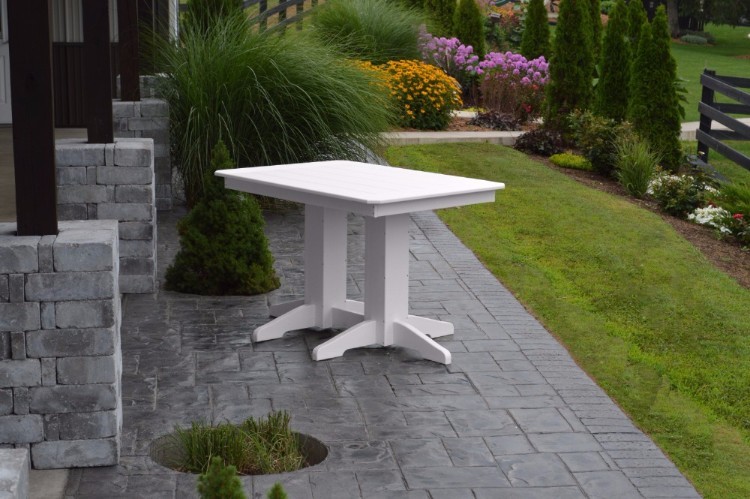 A&L Furniture Co. Amish-Made Poly Dining Tables - In 3 Size & 13 Color Options
