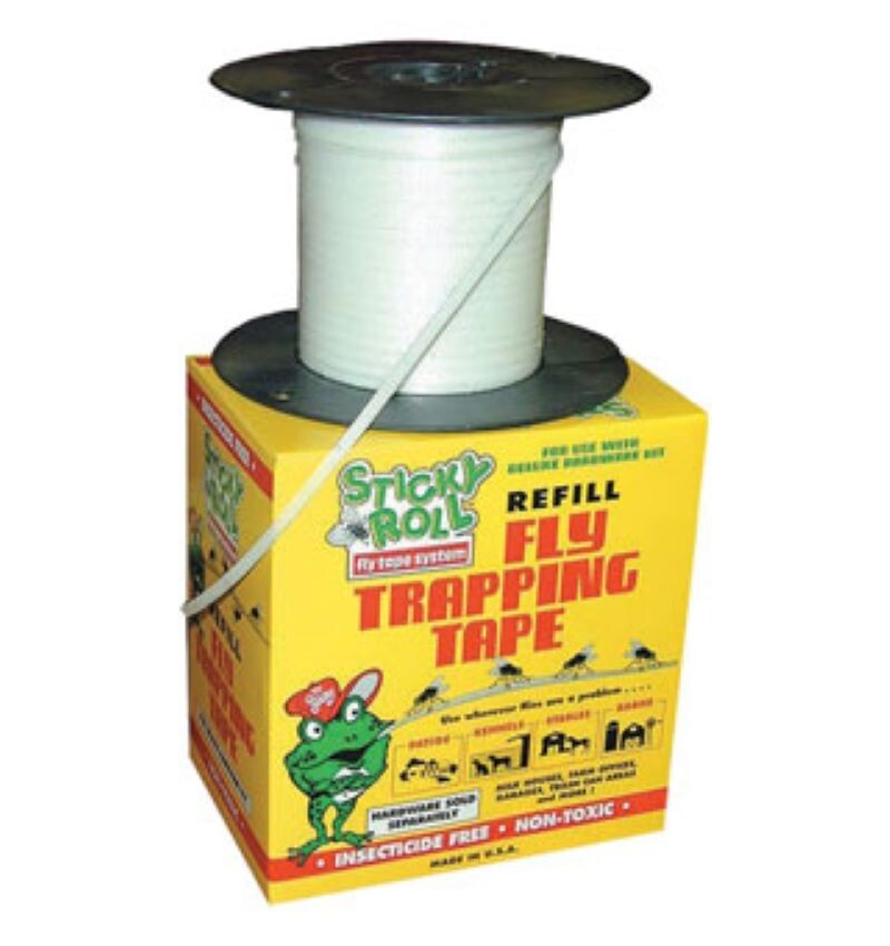 Sticky Roll Fly Catching Refill Adhesive 1000 Feet 1/4" Tape Fly Tape