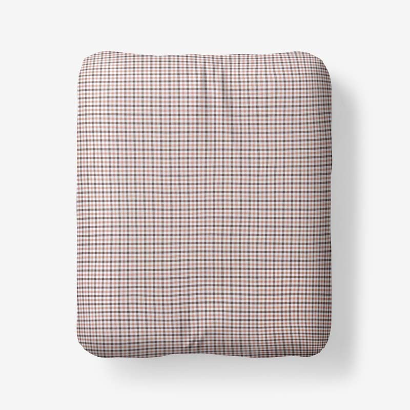 Classic Stripes and Plaids Cool Yarn-Dyed Cotton Percale Fitted Bed Sheet|63713