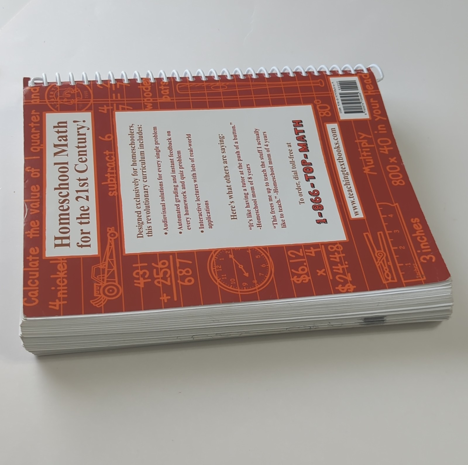 Teaching Textbooks Math 4 Workbook, CD-ROM Set 4 Discs & Answer Booklet - Read!
