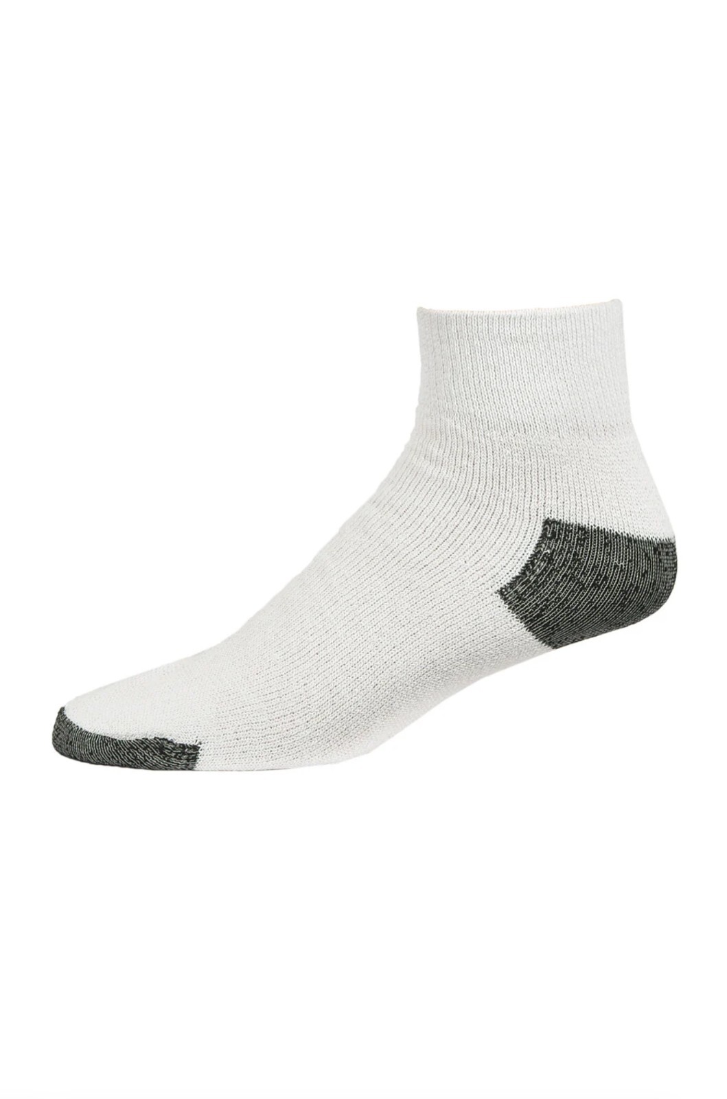 New Men's 12 Pairs Sports White Gray Ankle Quarter Crew Socks Cotton Size 10-13