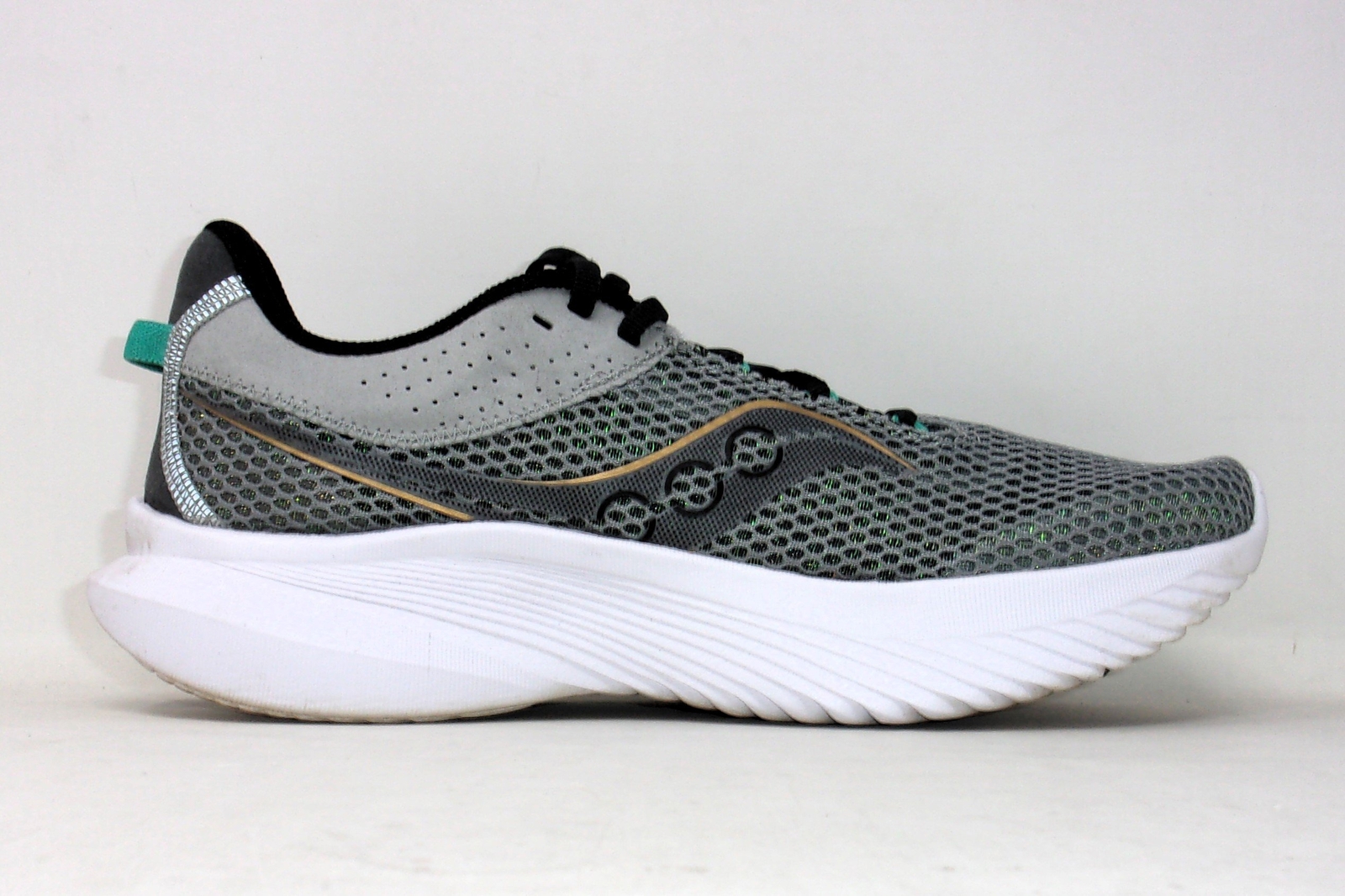 Saucony Men's Kinvara 14 Sneakers, Fossil/Palm, 8.5 US, USED