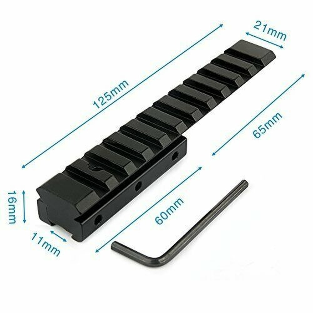 Dovetail Extension Adapter Riser Rail Mount Base 11mm Conversion to 20mm Rail