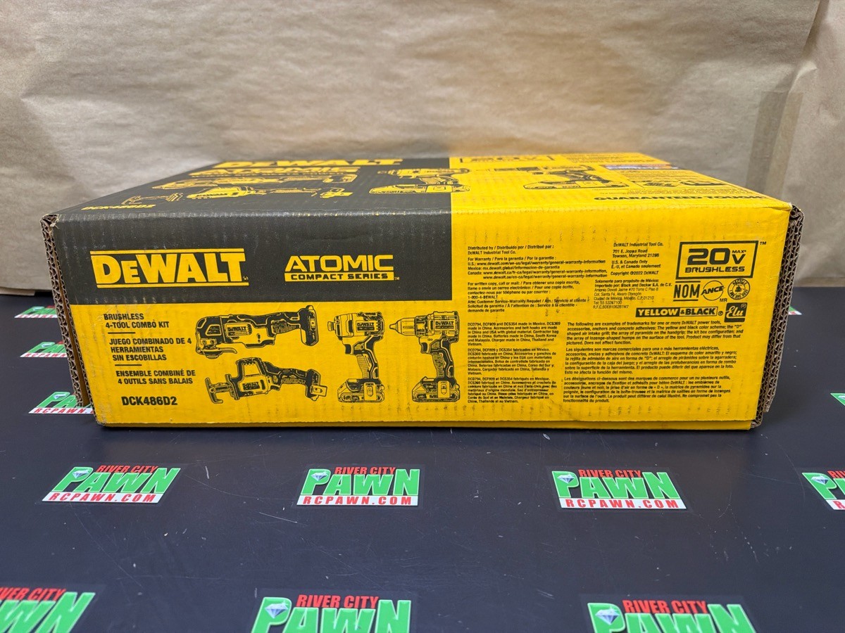 DEWALT DCK486D2 cordless 20v tool set (R7A015605)
