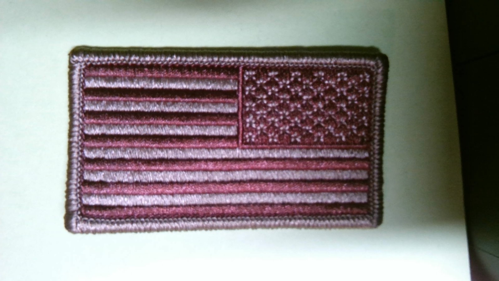 MILITARY SHOULDER PATCH HOOK & LOOP DESERT AMERICAN FLAG REVERSE FACING GI ISSUE