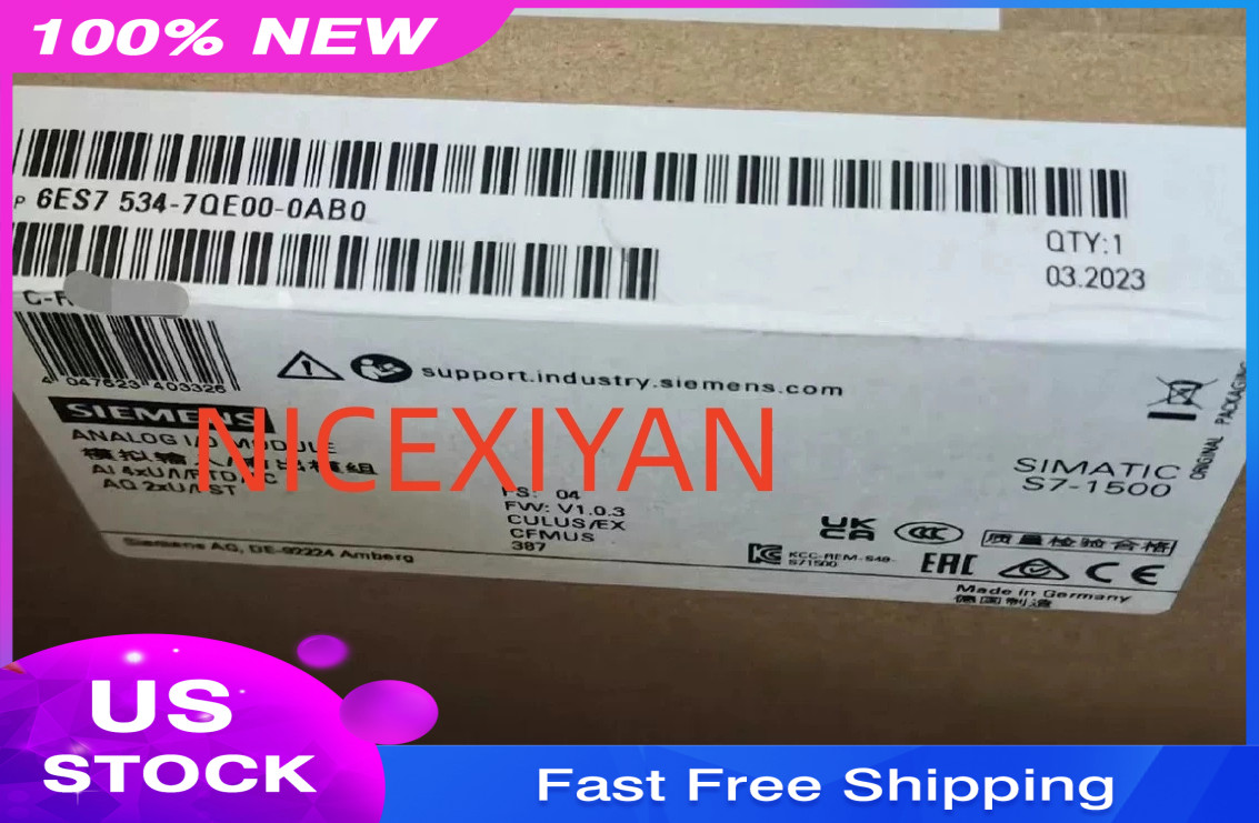 1PCS Brand New  Siemens 6ES7534-7QE00-0AB0  6ES7 534-7QE00-0AB0  Fast shipment
