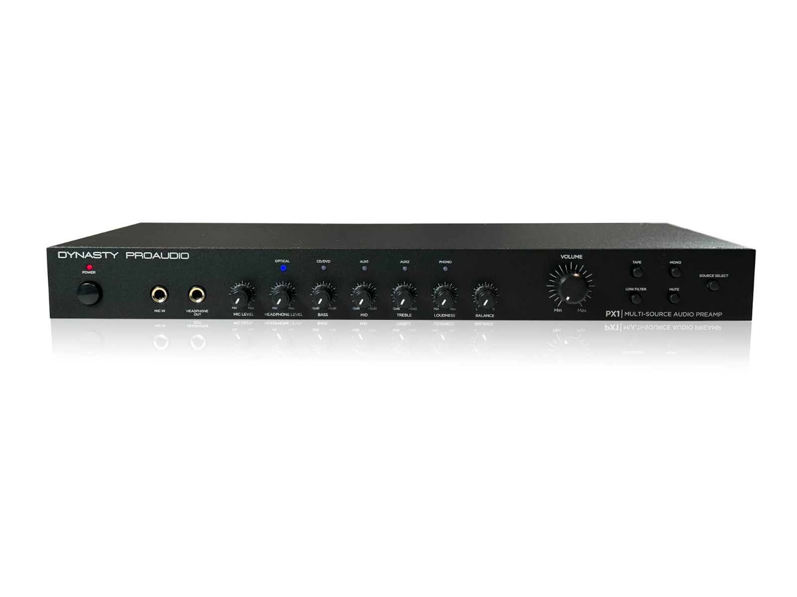 Dynasty ProAudio PX1 High Definition Multi-Source Home Audio Stereo Preamplifier