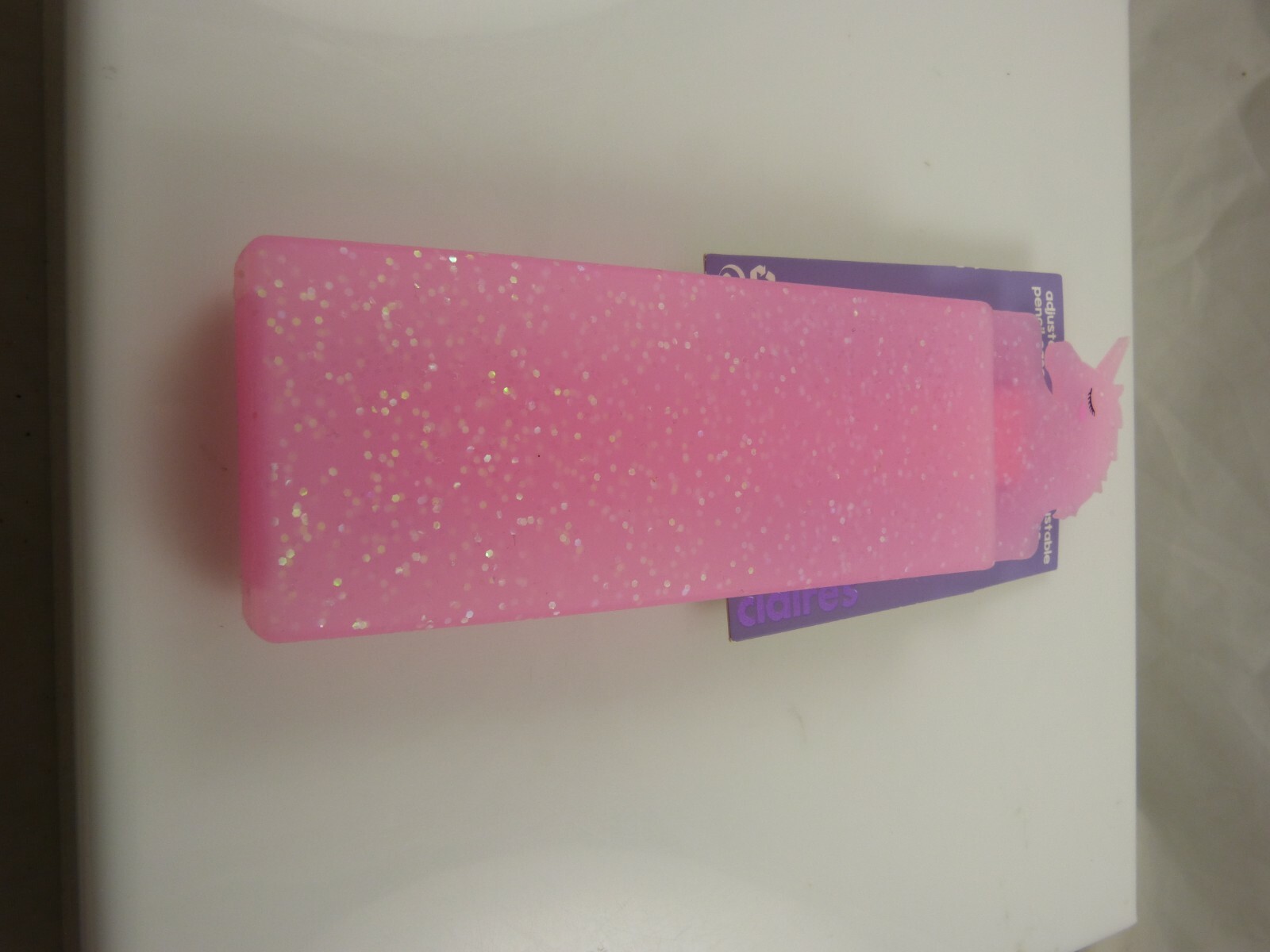 Unicorn pink glitter pen pencil book journal attachment