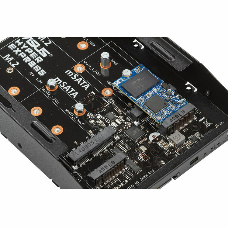 ASUS Hyper Express M.2/mSATA Enclosure 10Gb/s Interface Hardware RAID Controller