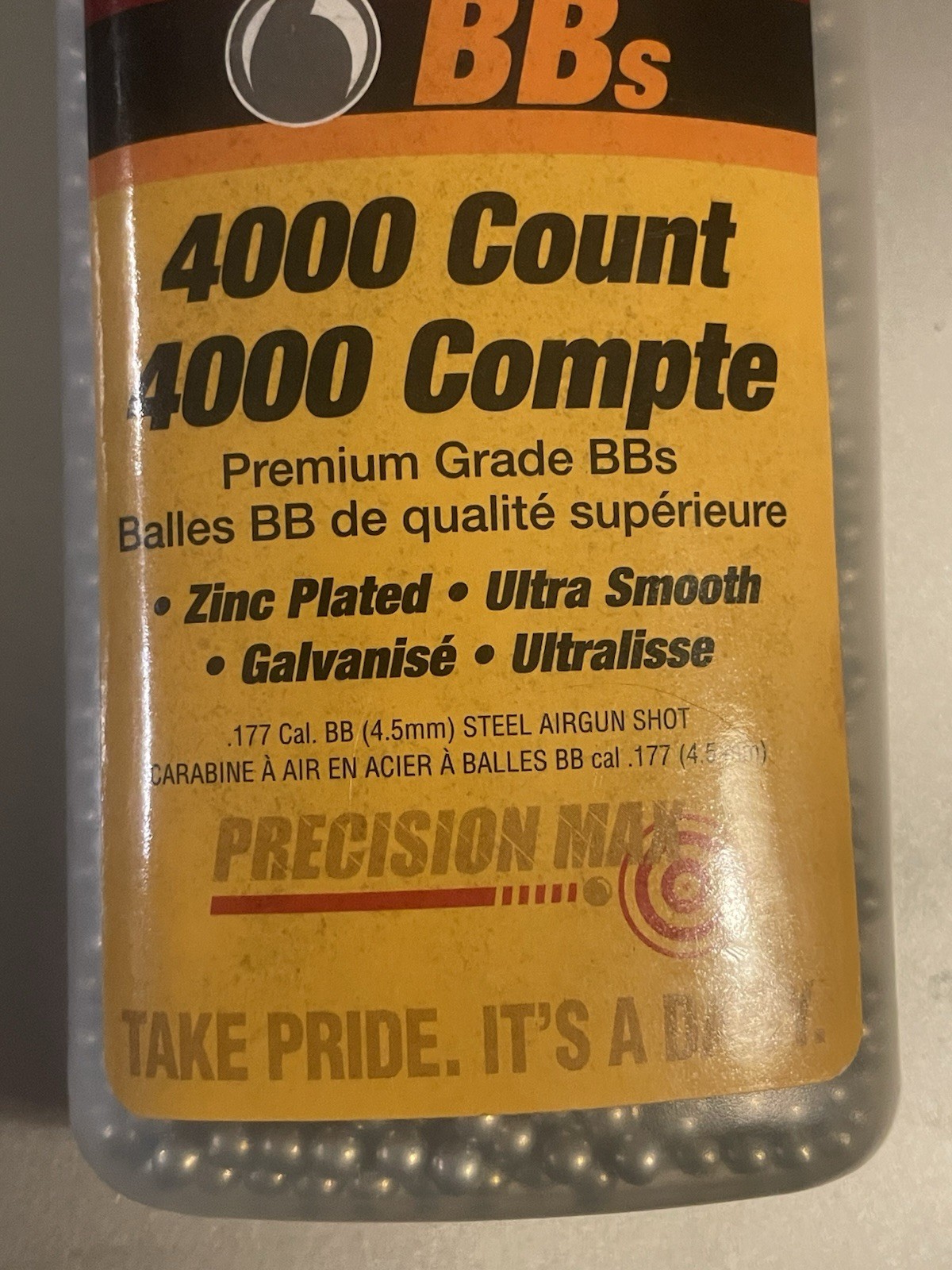 Daisey BBs 4000 Count Precision Max Zinc Plated Smooth