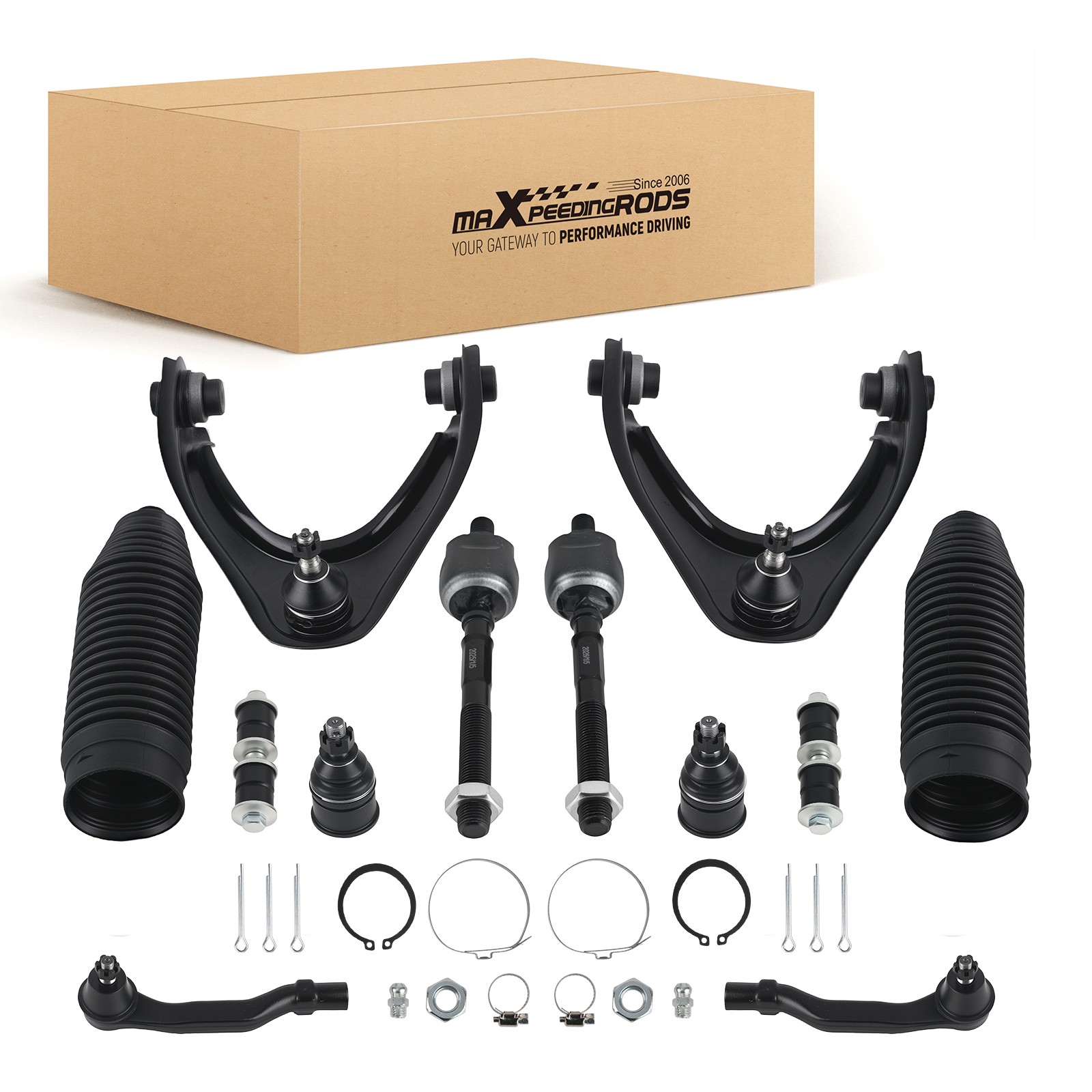 Suspension Front Upper Control Arms Sway Bar Tierods for 1996-2000 Honda Civic