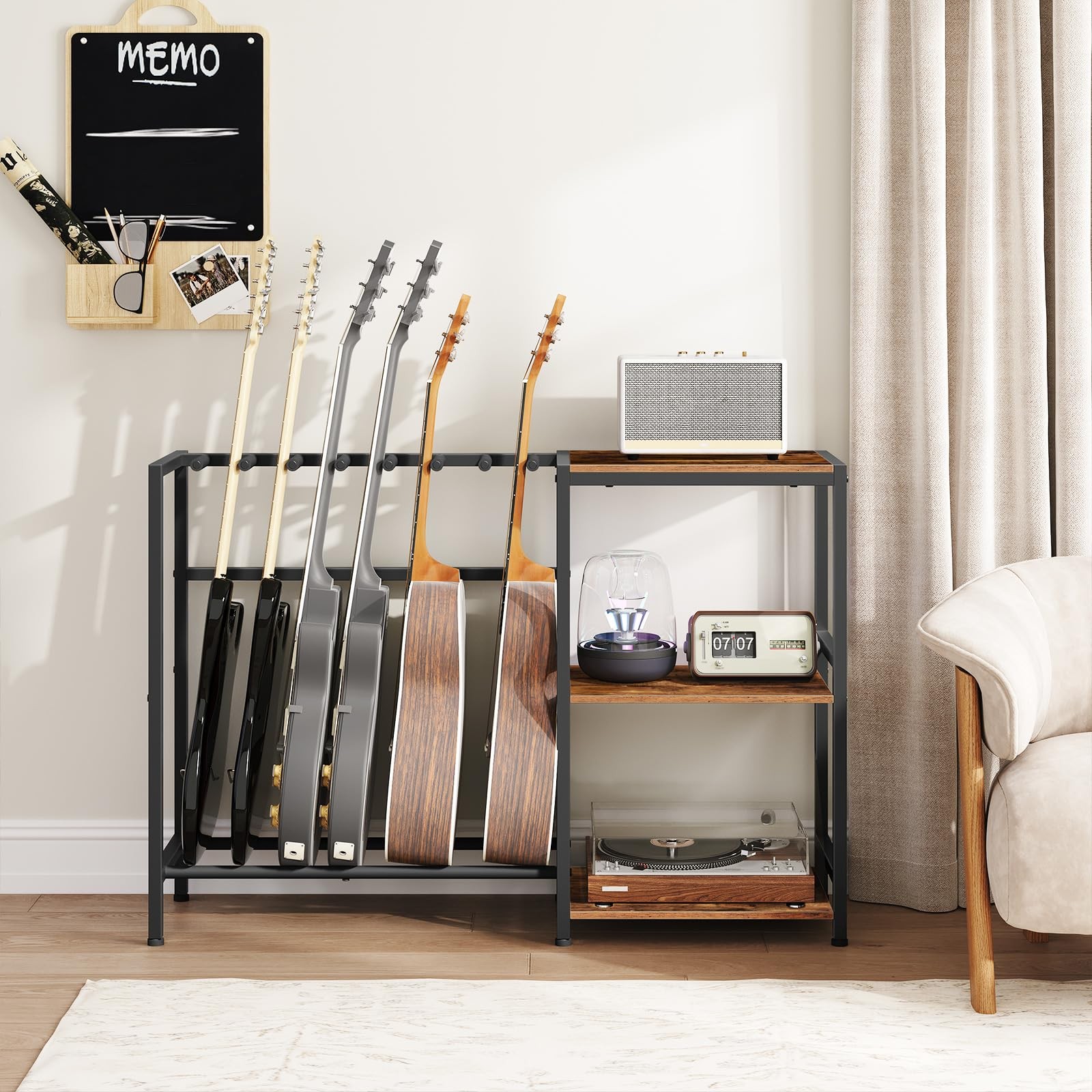 MAHANCRIS Guitar Stand, Guitar Holder for 6 String Instruments, Suitable for ...