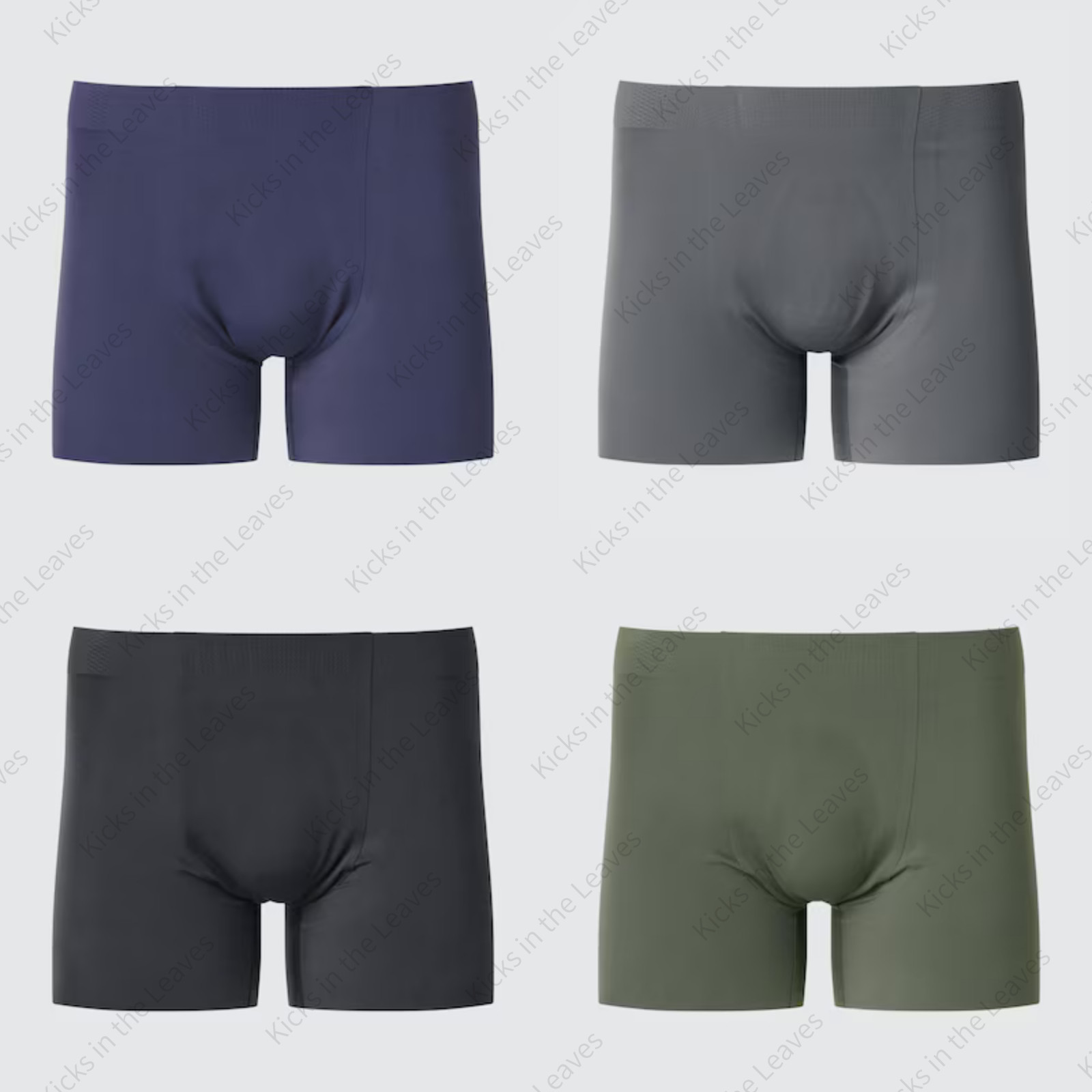 UNIQLO AIRISM Seamless Boxer Briefs Front Closed Men's S-4XL 474329 Japan NWT