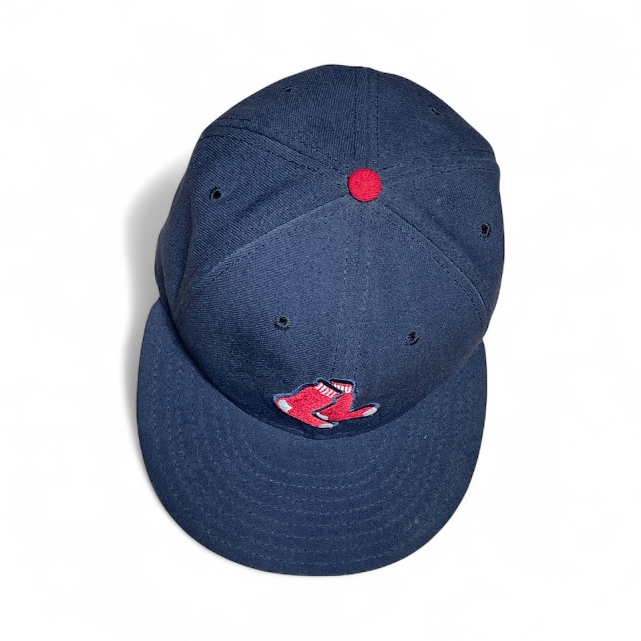 Boston Red Sox New Era 59FIFTY MLB Fitted Hat Cap Baseball Navy Size 61/8