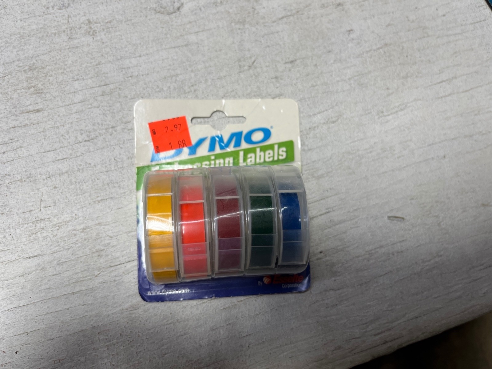 Vintage Dymo-Mite Tapewriter Label Maker with Extra Label Rolls