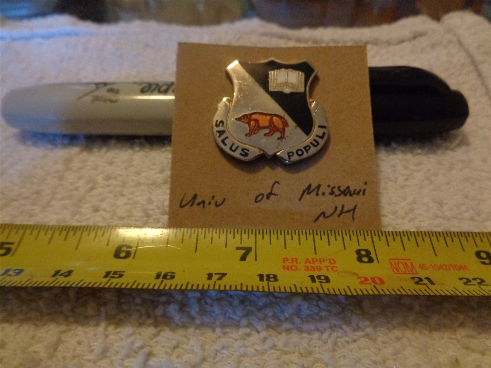 University of Missouri ROTC NH Unit Crest, DI, DUI (DRAW#Z8)