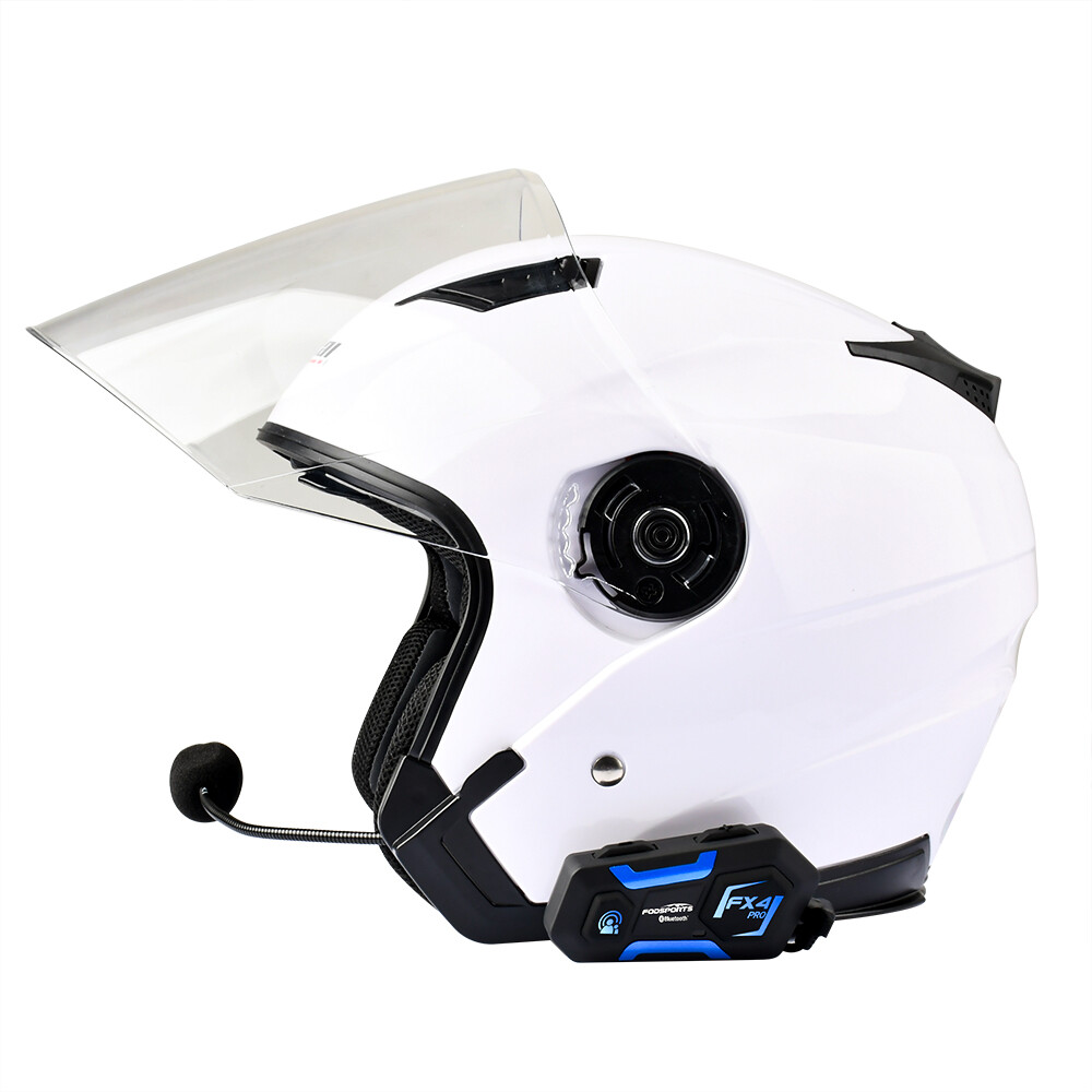 Motorcycle Headset Intercom Intercom FX4 PRO 1000m Full Duplex 4 Tab FM