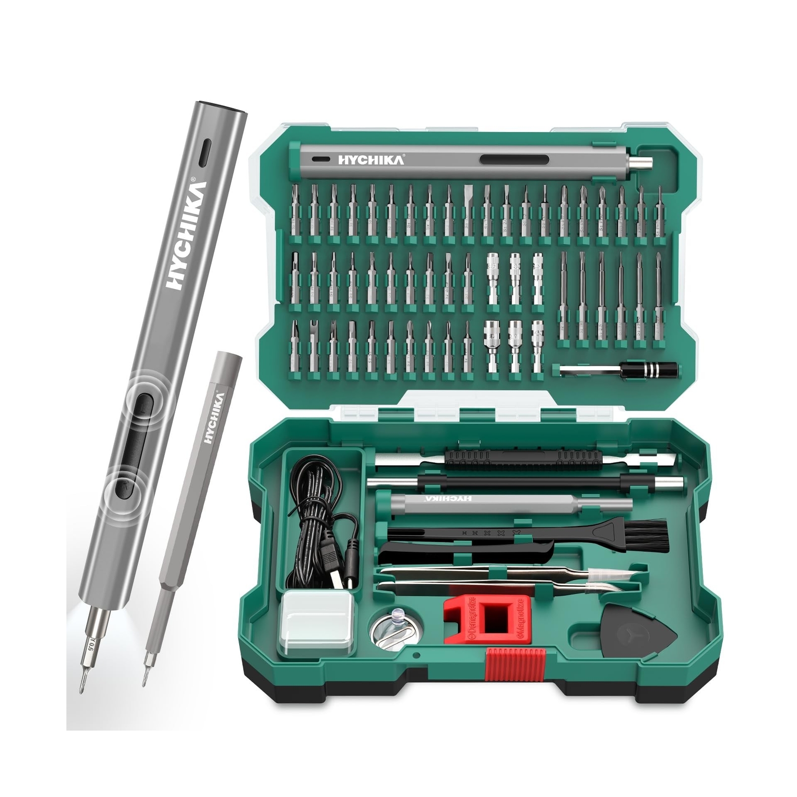 HYCHIKA Precision Screwdriver Set, Mini Electric Screwdriver 67-in-... Fast Ship