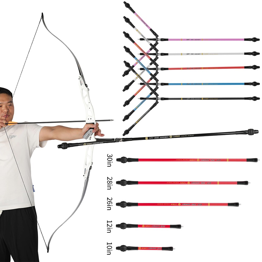Carbon Balance Bar Stabilizer System 26" 28" 30" Rod Damper Archery Recurve Bow