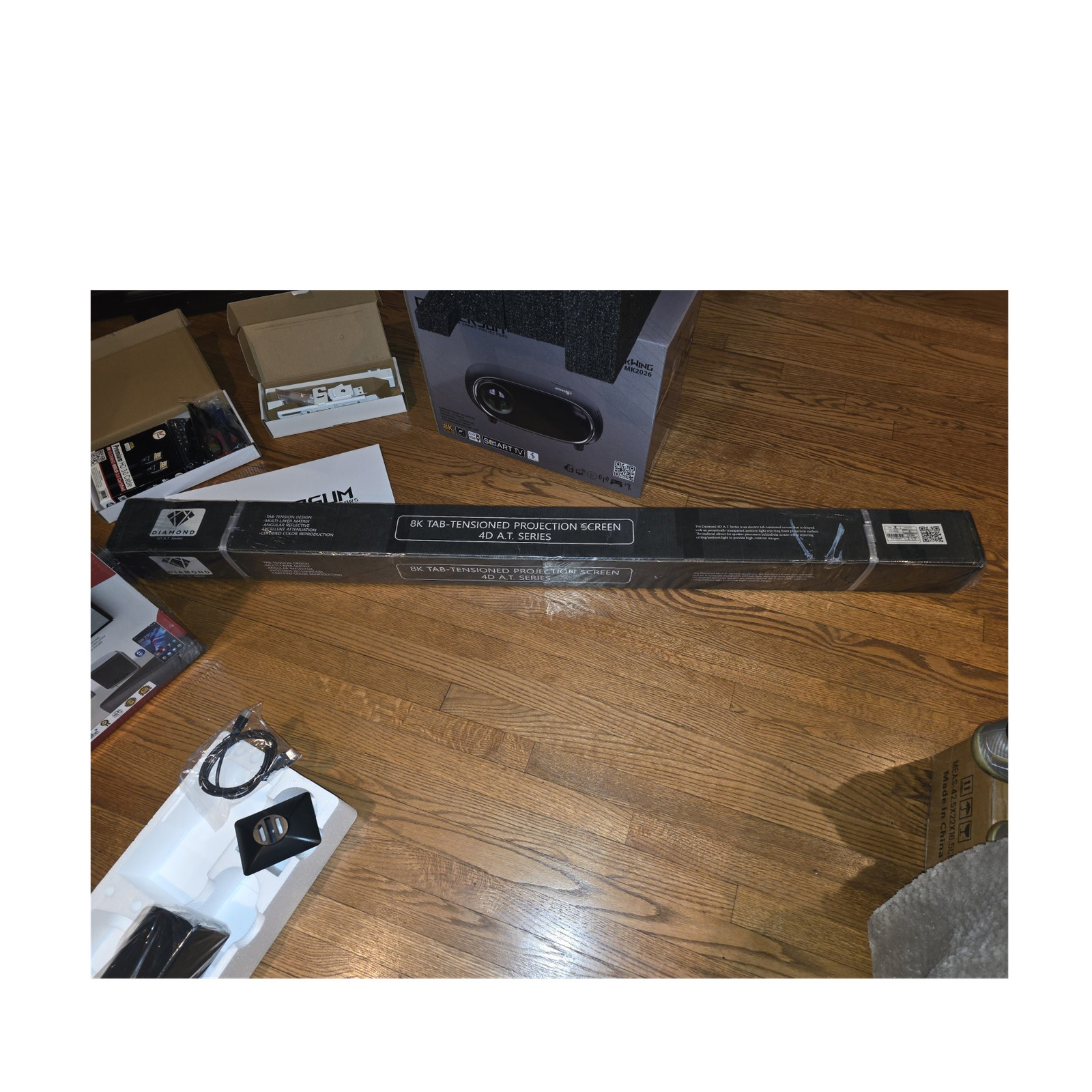 CineVersum 8K Tab-Tensioned Projection Screen 4D A.T. Series Black