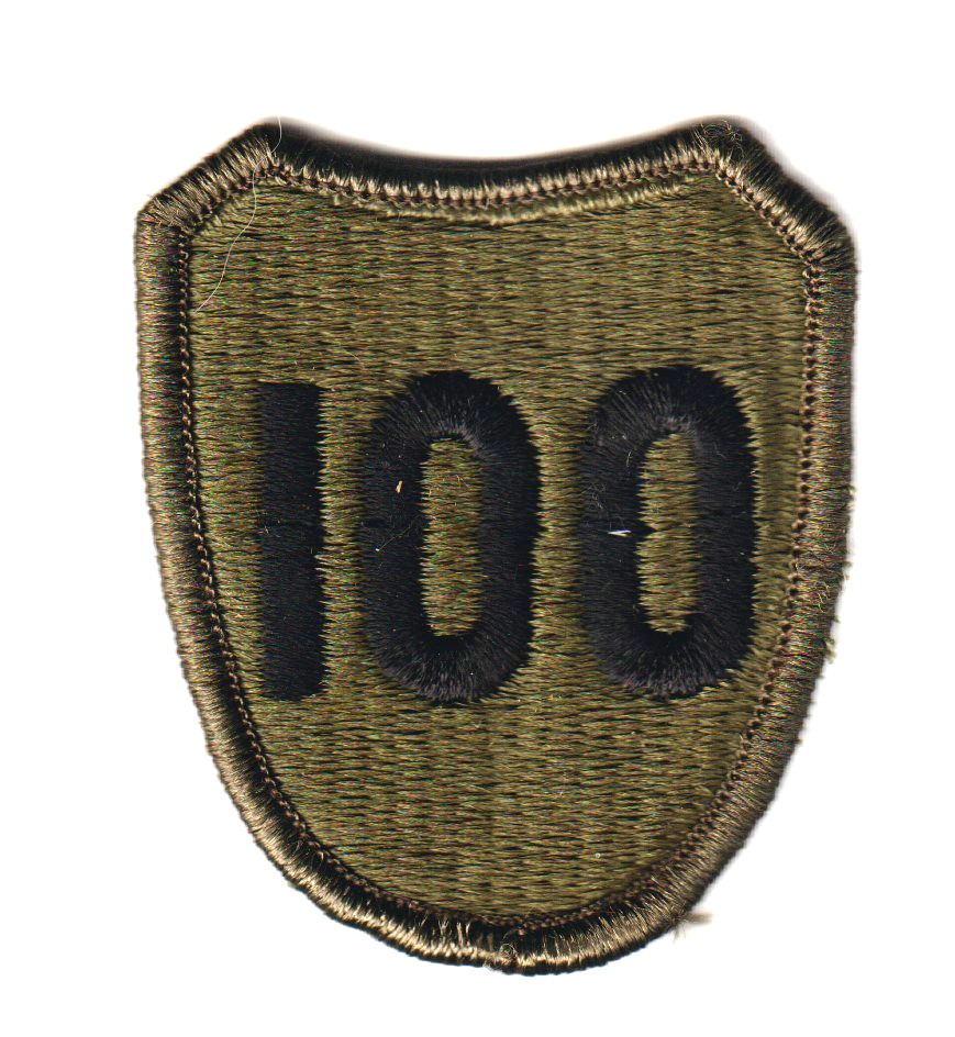 US ARMY 100th INFANTRY DIVISION olive/Drab Patch