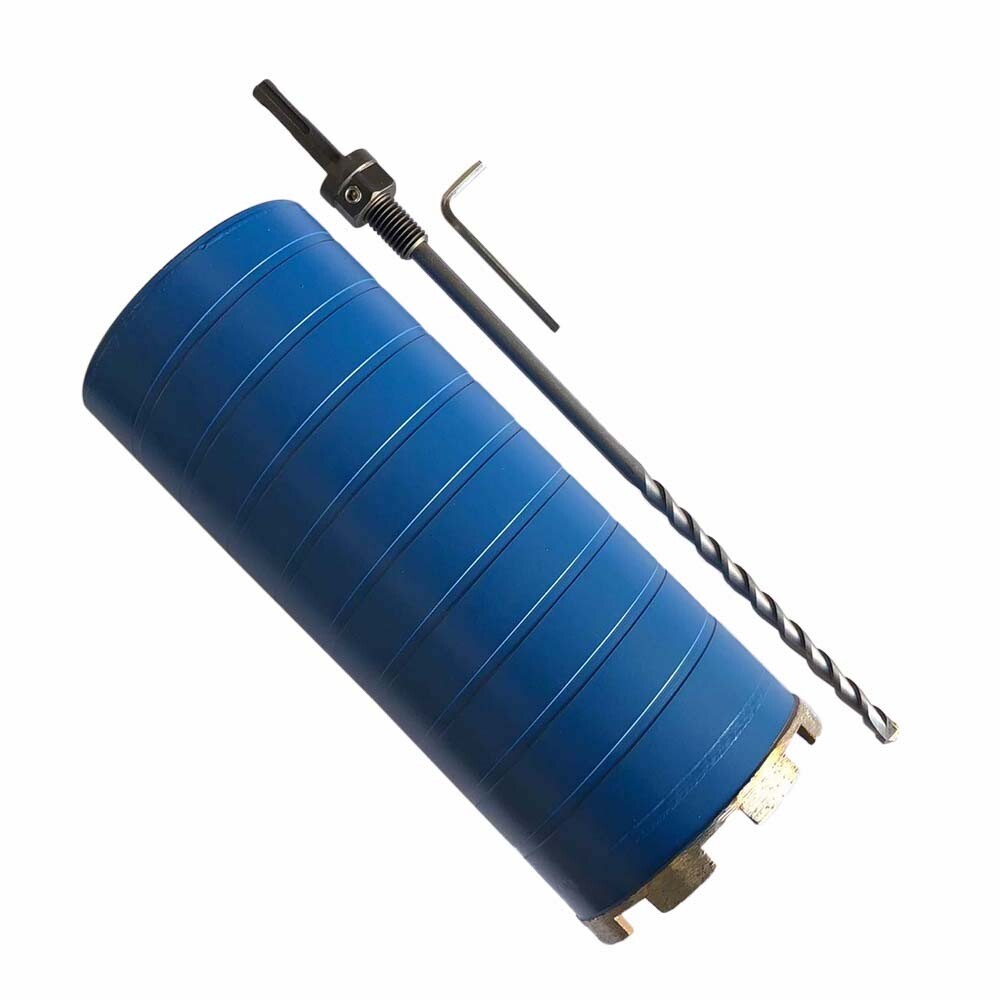 4-1/2" Dry Diamond Core Bit with SDS Plus Pilot Bit Adapter, 5/8"-11 Arbor