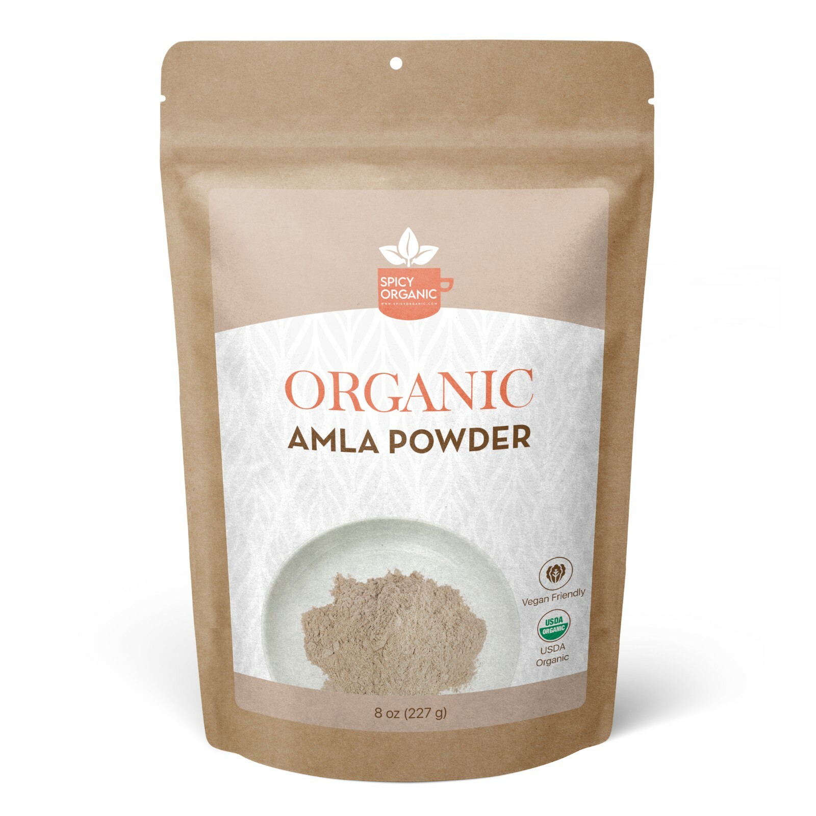 Organic Amla Powder 8 oz for Hair Growth - Indian Gooseberry Pure & Natural