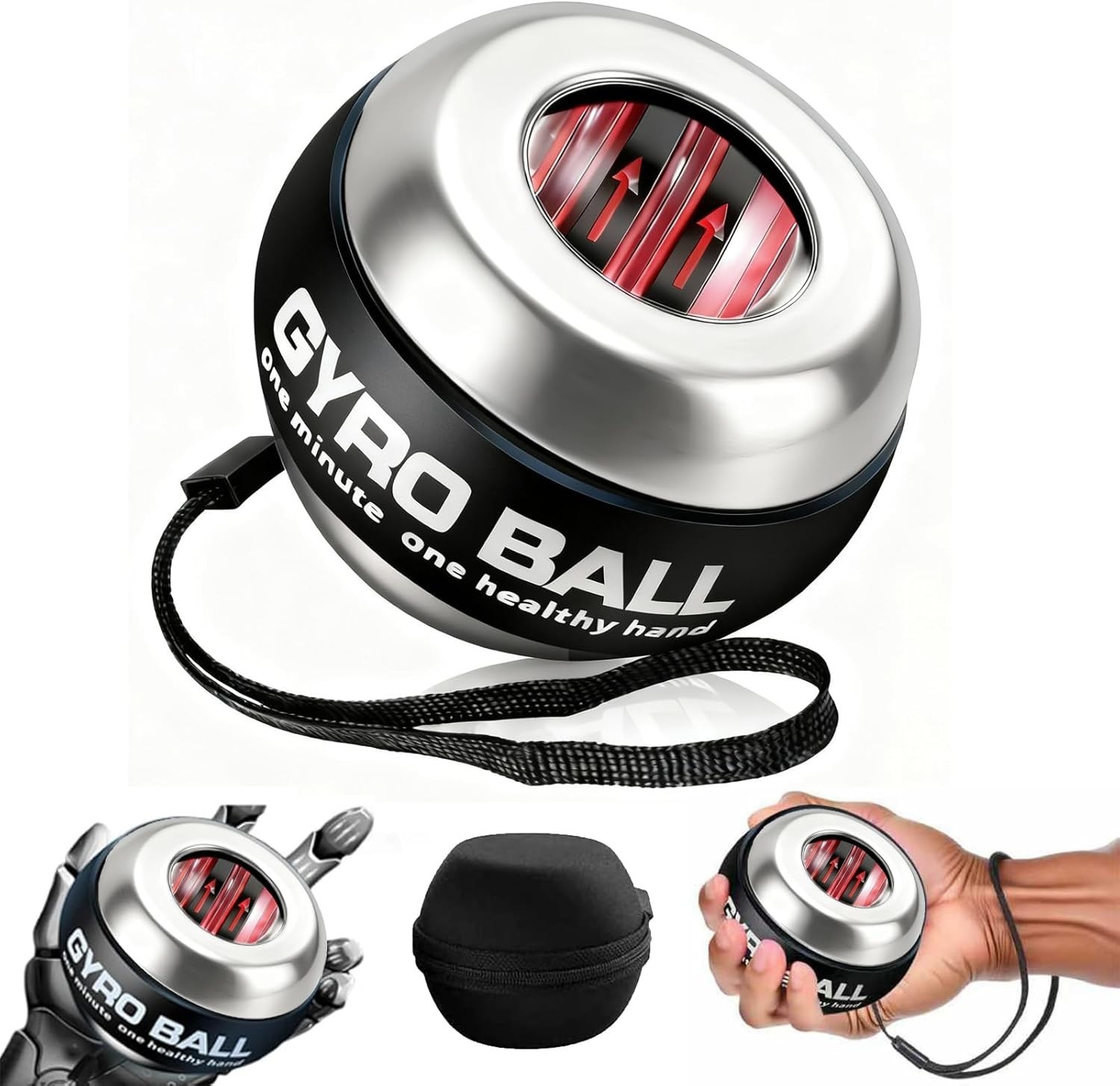 2026 NEW Hand Exerciser-Gyro Ball Wrist Exerciser,PowerBall for Stronger Arms