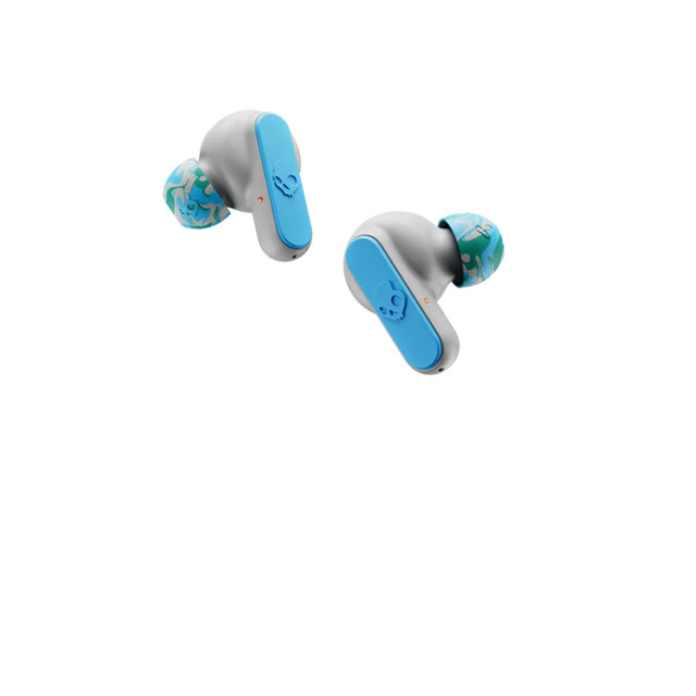Skullcandy Dime XT 2 True Wireless Earbuds - Waterproof (Grey/Blue, open box)
