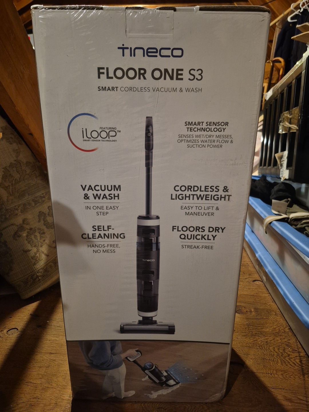 Tineco Floor One S3 Cordless Wet/Dry Vacuum w/ Only Charger Base