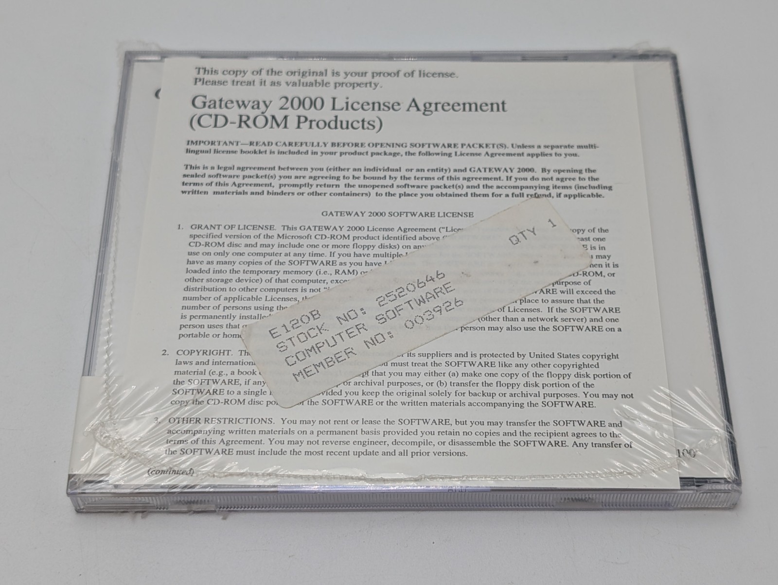 Microsoft Word And Bookshelf CD For Windows Gateway, 2000 Sealed New
