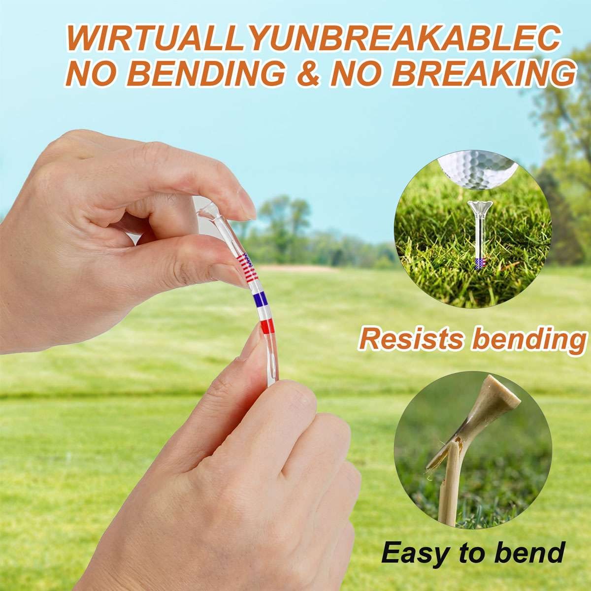 Big Top Cup 3 1/4 Inch Golf Professional Plastic Tees Training Aid 50PCS