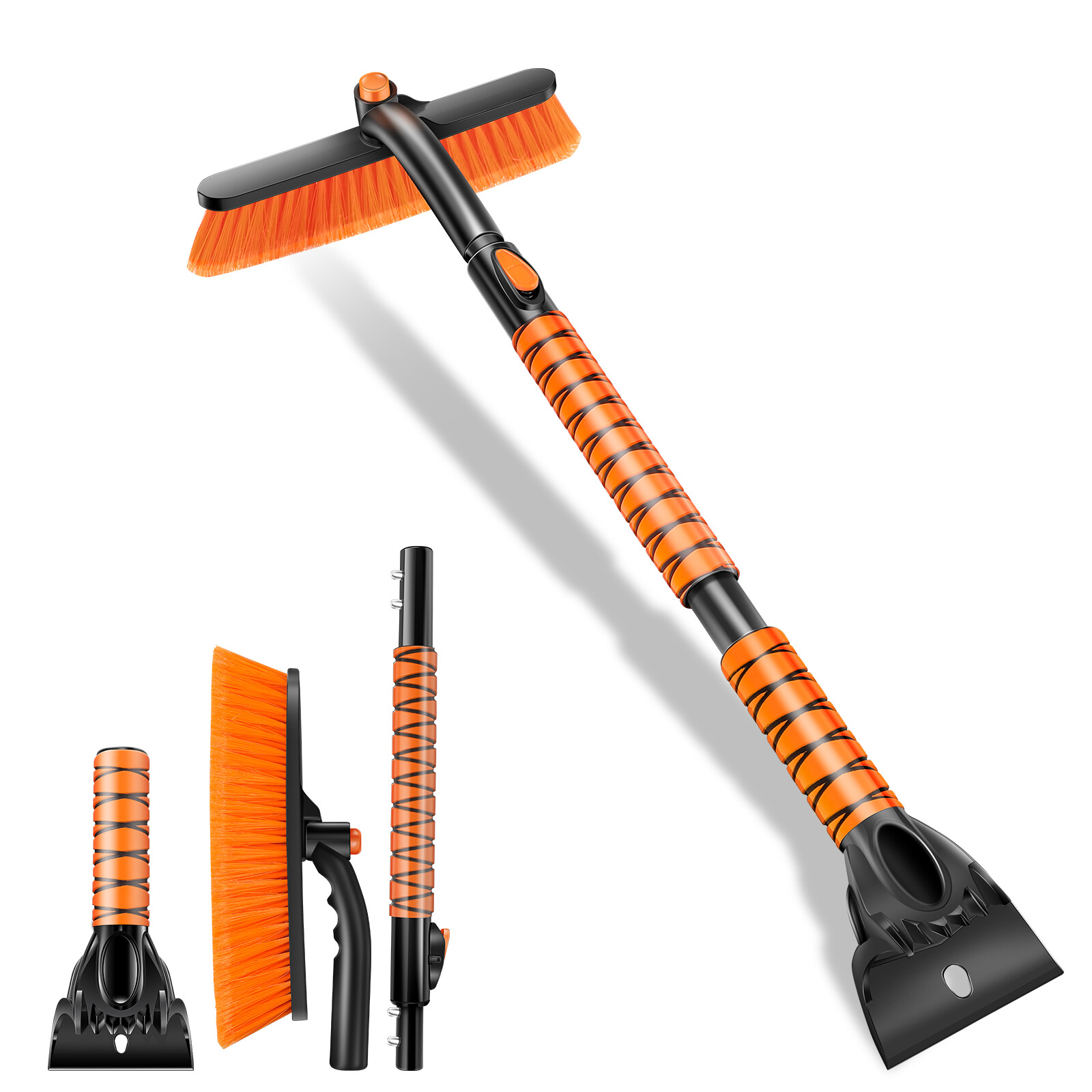 3-1 38in Ice Scraper Snow Brush for Car Window Winshield Snow Ice Frost Removal