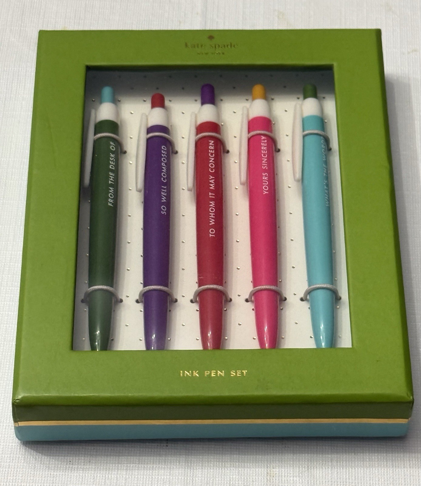 KATE SPADE New York INK PEN SET SO WELL COMPOSED