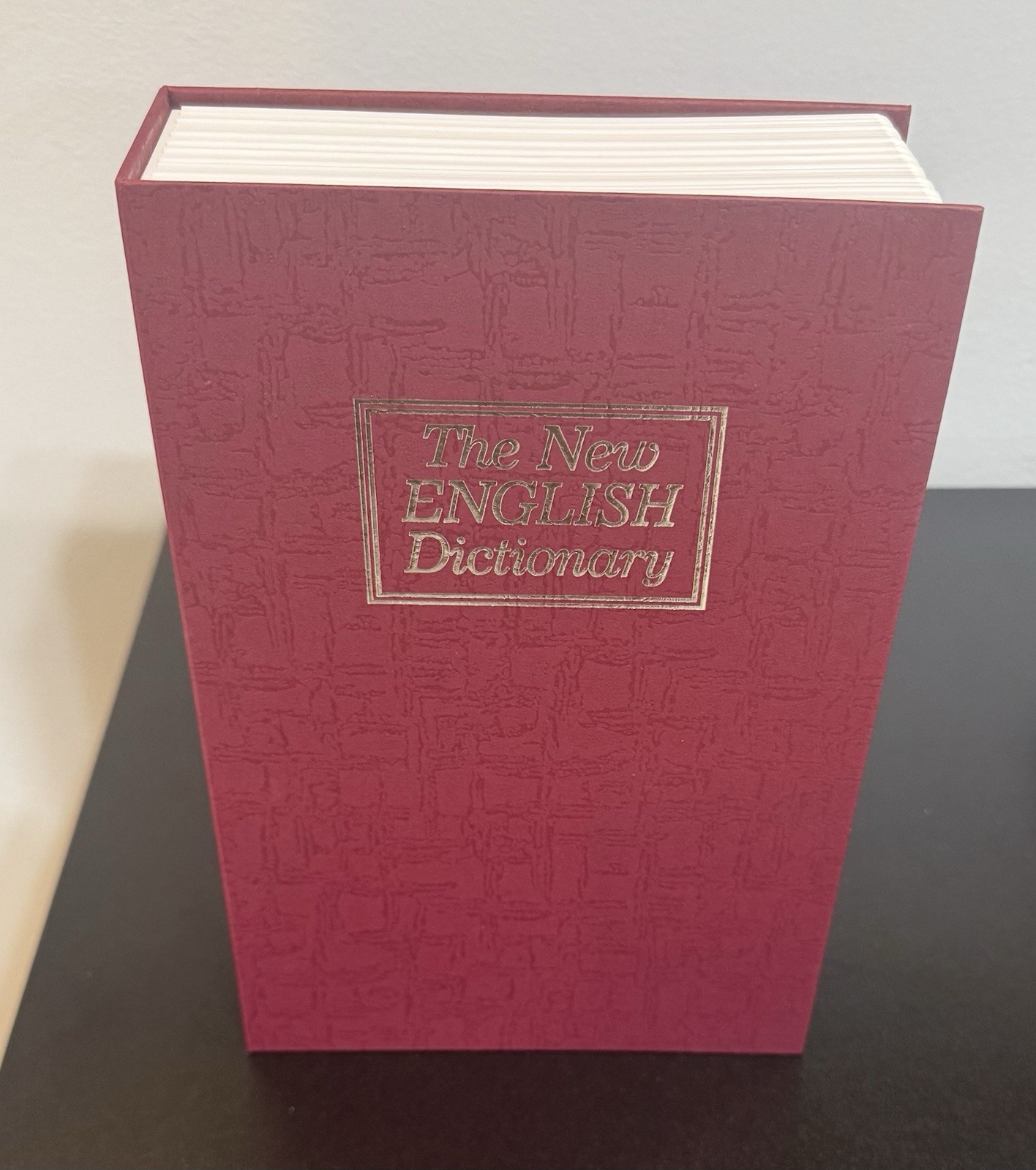 Safe With Key Lock The New English Dictionary Secret Book Hidden 9.5" x 6" x 2"