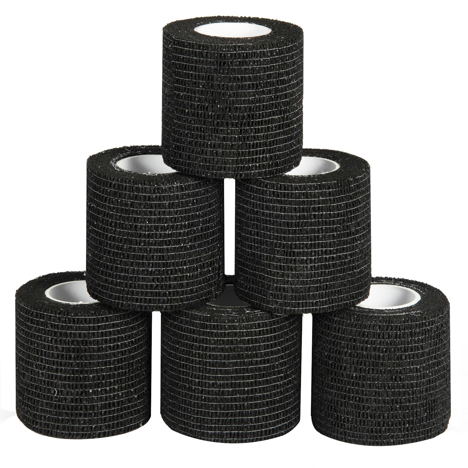 6Pcs 2”x 5 Yard Self Adhesive Bandage Wrap Breathable Self Adherent Cohesi