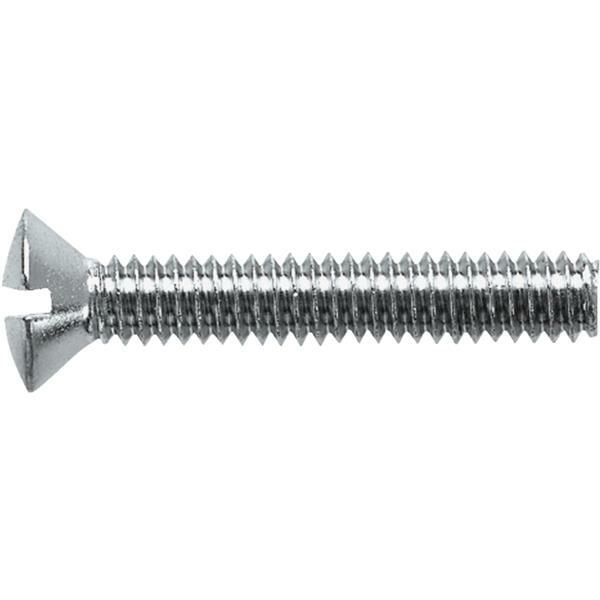 (10)- Danco 1/4 In.-20 x 1-1/2 In. Chrome-Plated Overflow Bath Plate Screw