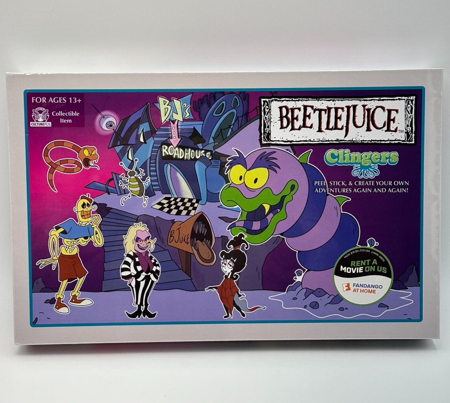 CULTUREFLY Beetlejuice Clingers 1989 Animated Series Peel & Stick 2024 NEW