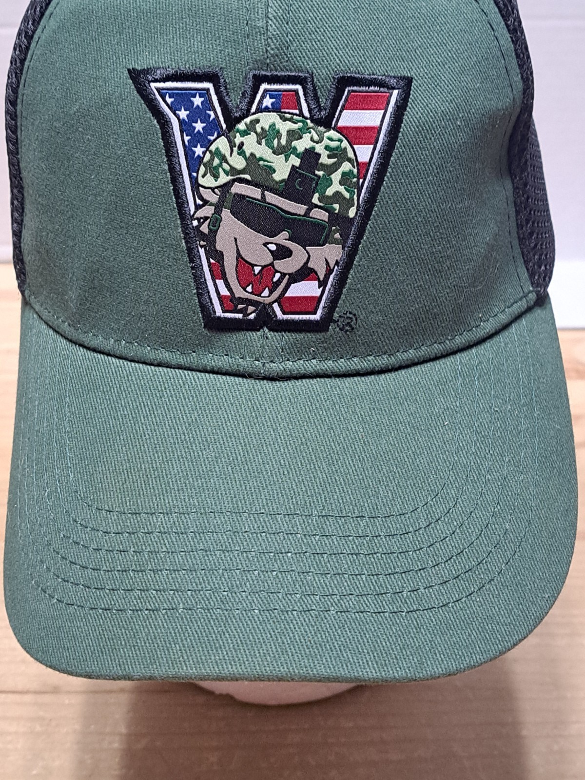 Washington Wild Things Baseball Cap Hat Snapback Green Army July 4th SGA PA MiLB