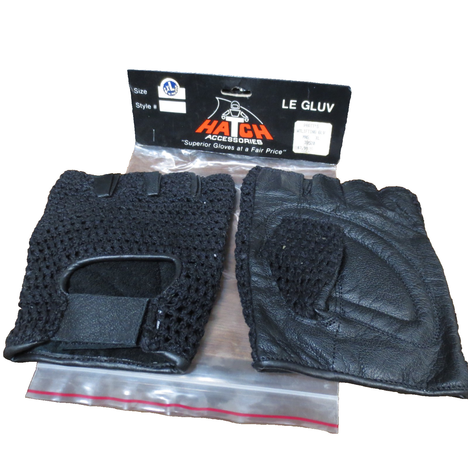 HATCH Accessories Weightlifting Gloves XL Leather Vintage Pakistan Sports Gym